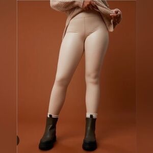 Offline by Aerie Women’s Real Luxe Faux Leather Leggings Sandalwood M
